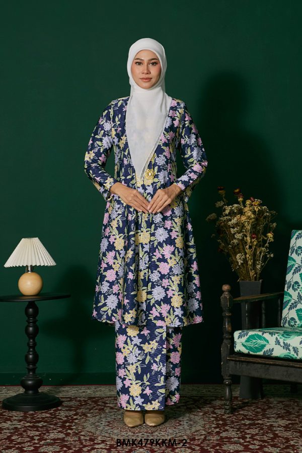 Kebarung Batiq Mia in Dark Blue (BMK479KKM-2)