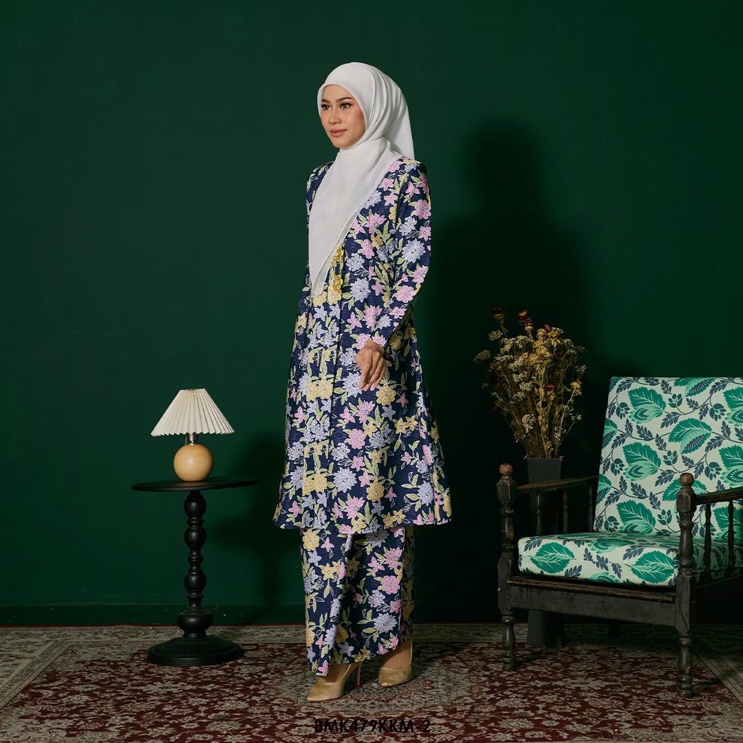 Kebarung Batiq Mia in Dark Blue (BMK479KKM-2) - Image 2