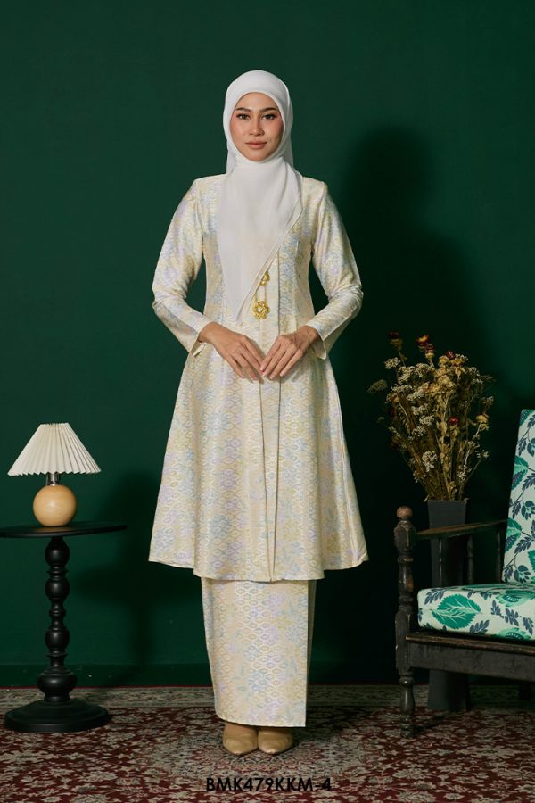 Kebarung Batiq Mia in Pastel Yellow (BMK479KKM-4)
