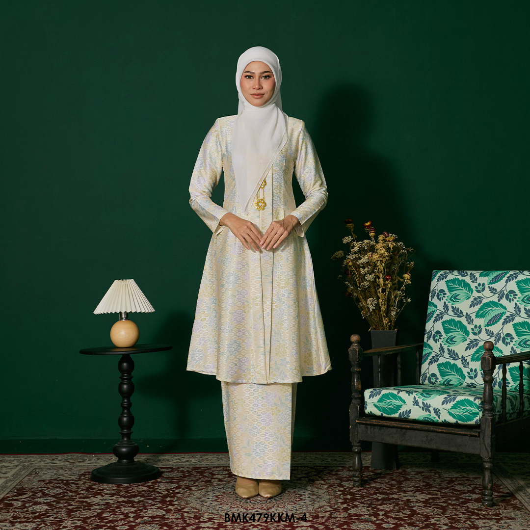 Kebarung Batiq Mia in Pastel Yellow (BMK479KKM-4)
