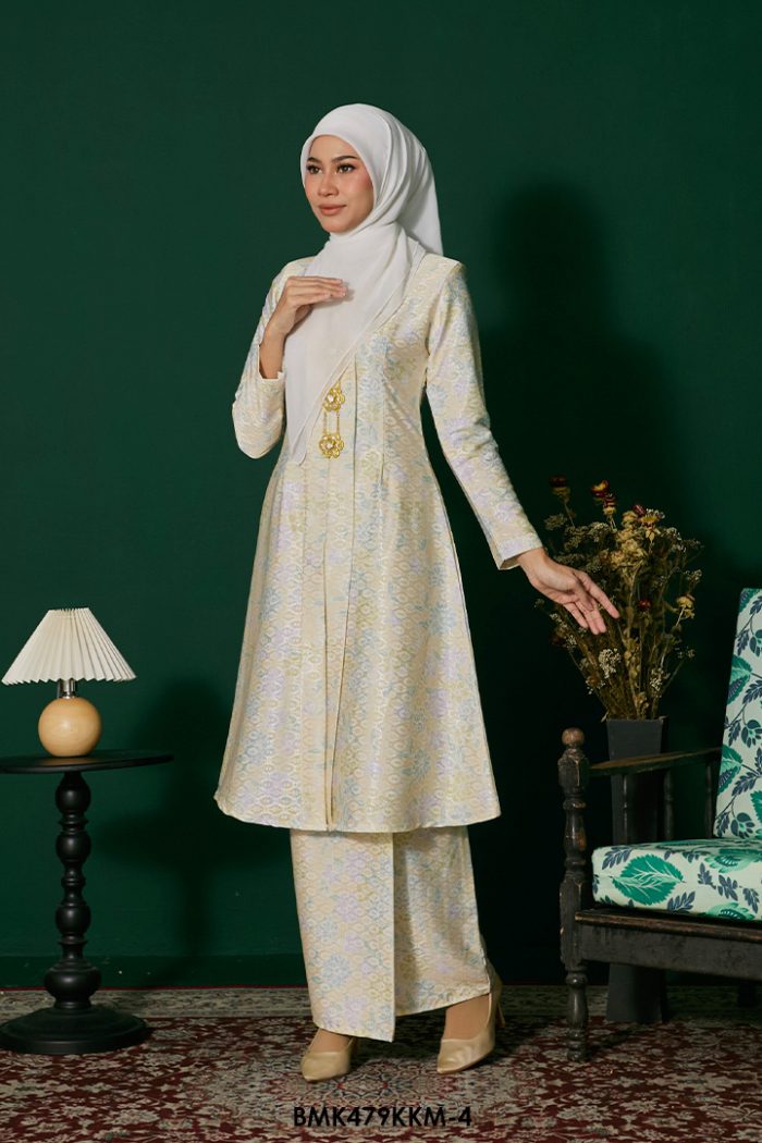 Kebarung Batiq Mia in Pastel Yellow (BMK479KKM-4)