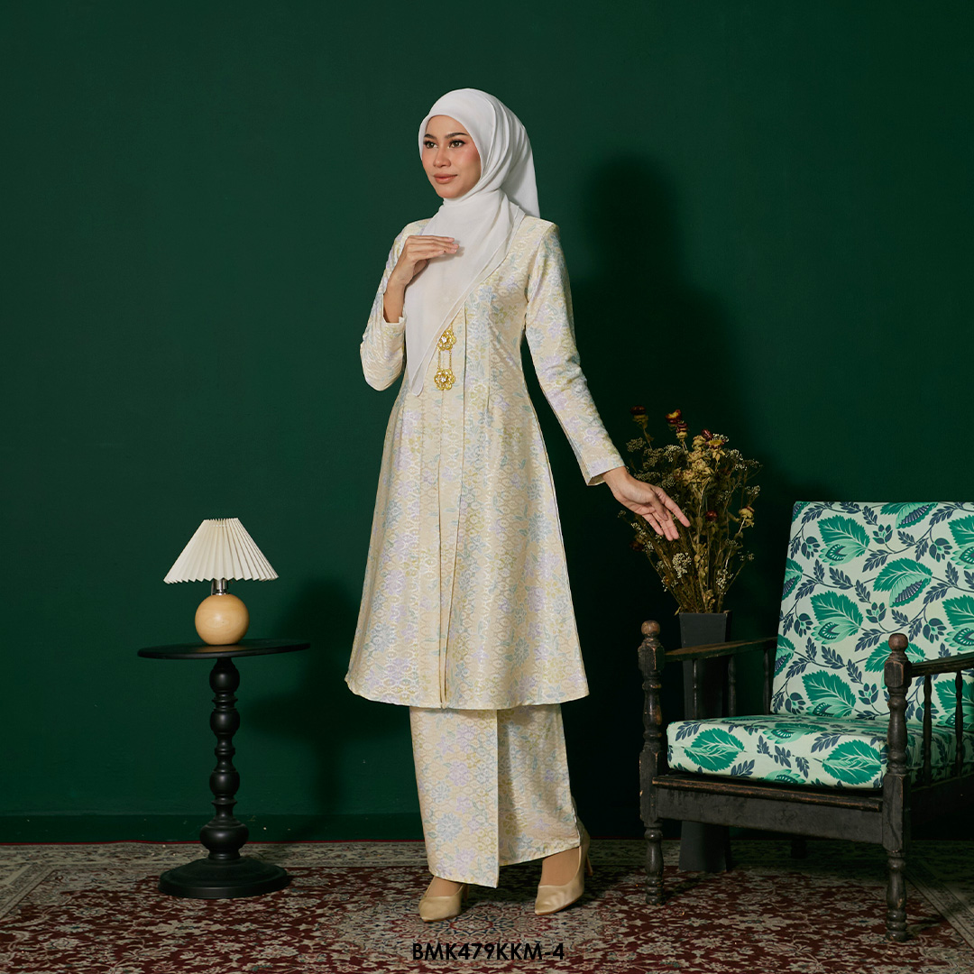 Kebarung Batiq Mia in Pastel Yellow (BMK479KKM-4) - Image 2