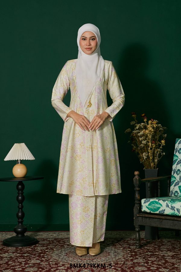 Kebarung Batiq Mia in Pale Lime Yellow (BMK479KKM-5)