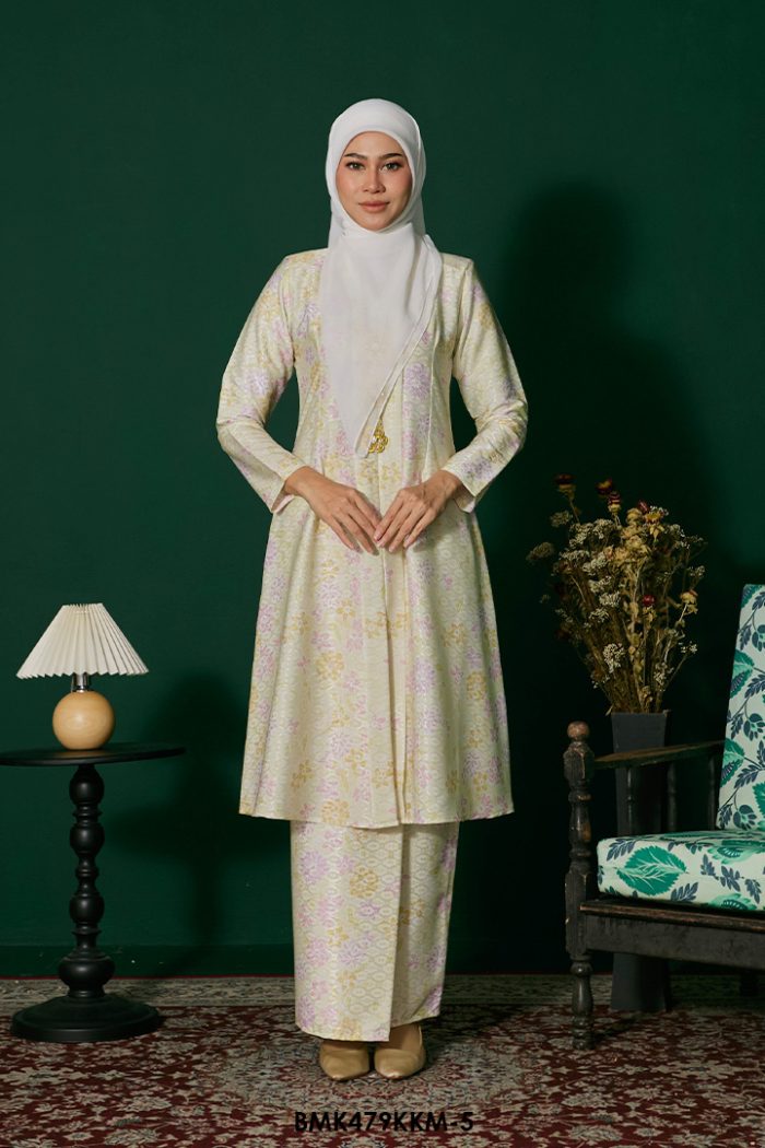 Kebarung Batiq Mia in Pale Lime Yellow (BMK479KKM-5)