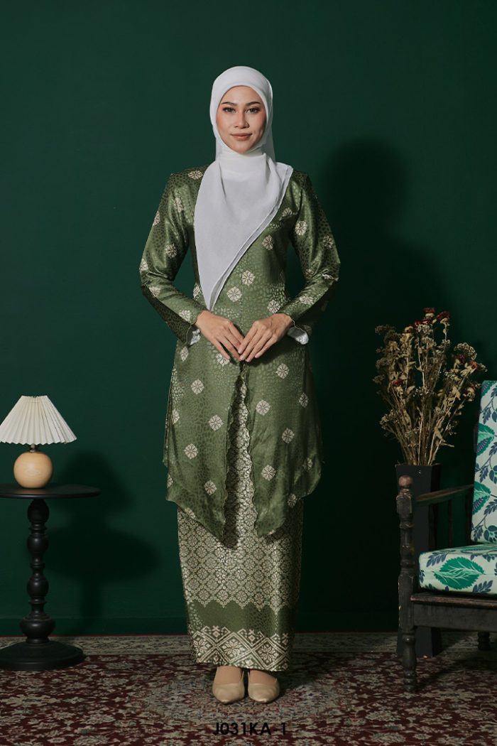 Kebaya Anggun 2.0 in Army Green (J031KA-1)