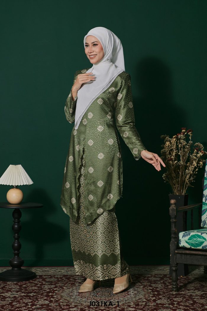 Kebaya Anggun 2.0 in Army Green (J031KA-1)