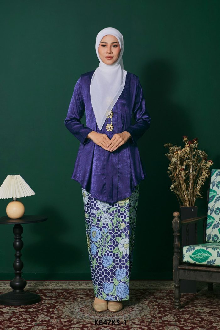 Kebaya Saloma in Dark Blue (K847KS-1)