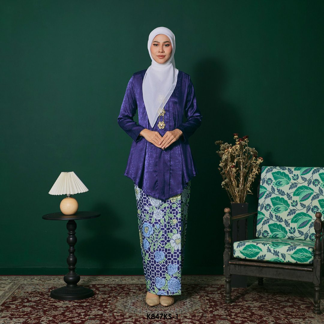Kebaya Saloma in Dark Blue (K847KS-1)