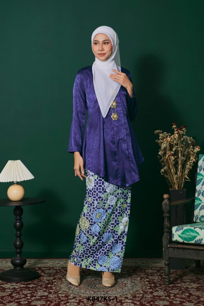 Kebaya Saloma in Dark Blue (K847KS-1)
