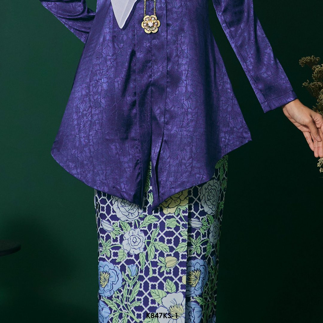 Kebaya Saloma in Dark Blue (K847KS-1) - Image 3
