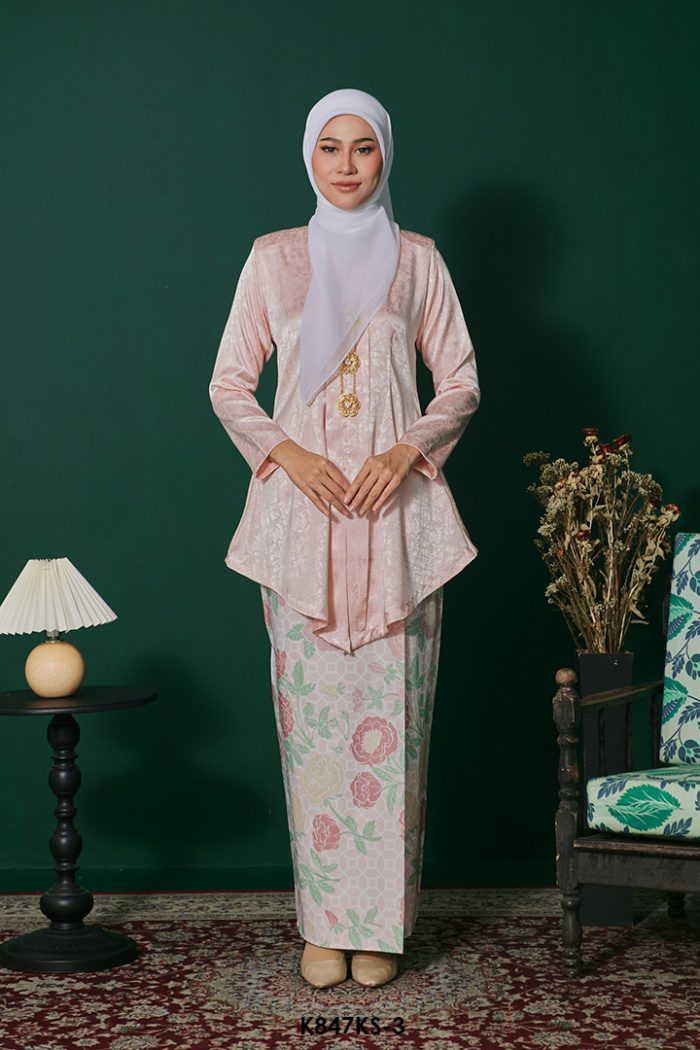 Kebaya Saloma in Baby Pink (K847KS-3)