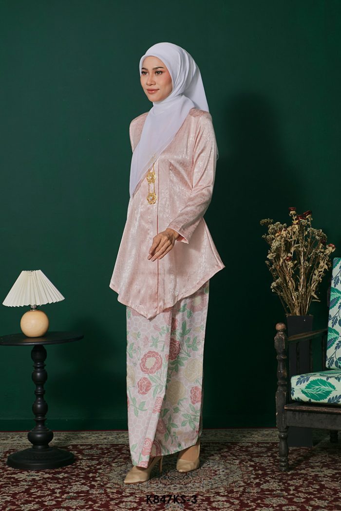 Kebaya Saloma in Baby Pink (K847KS-3)