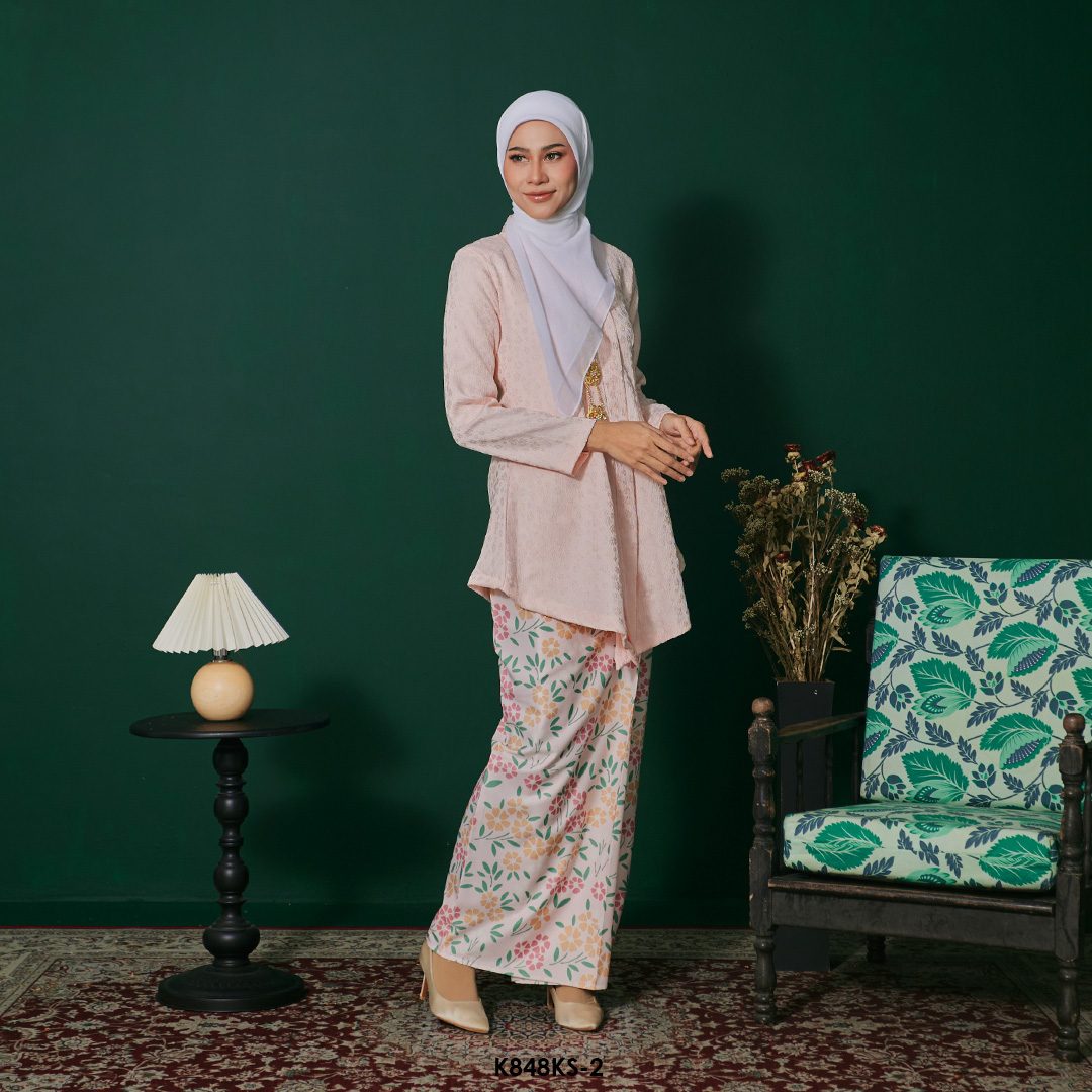 Kebaya Saloma in Peach (K848KS-2) - Image 2