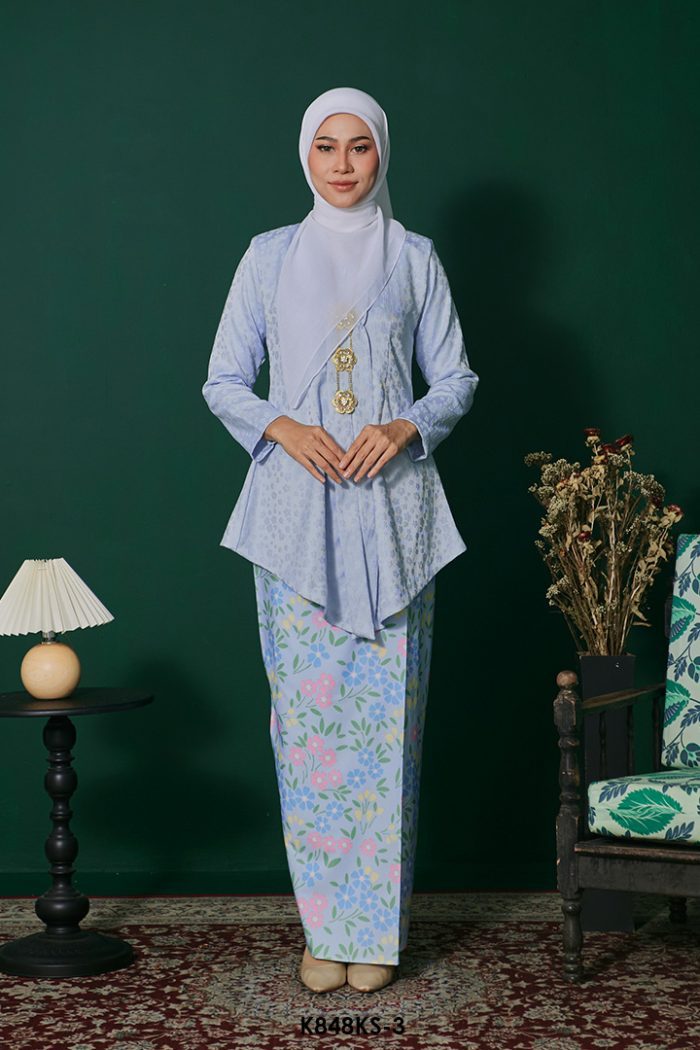 Kebaya Saloma in Baby Blue (K848KS-3)