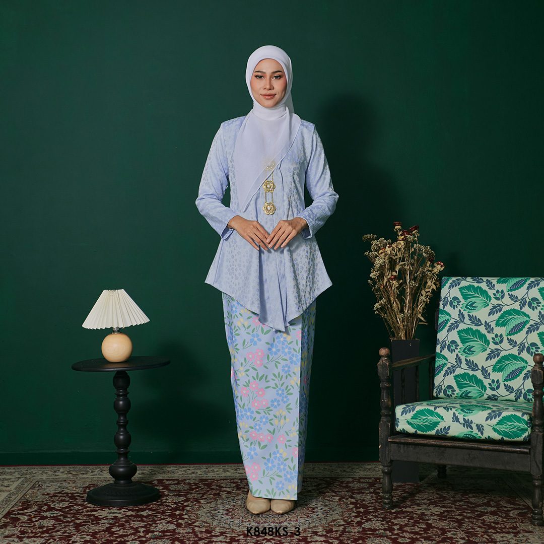 Kebaya Saloma in Baby Blue (K848KS-3)