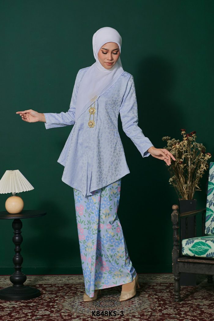 Kebaya Saloma in Baby Blue (K848KS-3)
