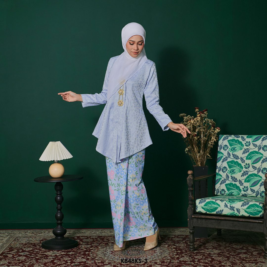 Kebaya Saloma in Baby Blue (K848KS-3) - Image 2