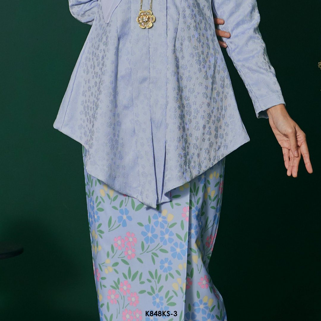Kebaya Saloma in Baby Blue (K848KS-3) - Image 3