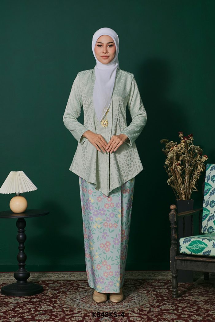 Kebaya Saloma in Light Mint (K848KS-4)