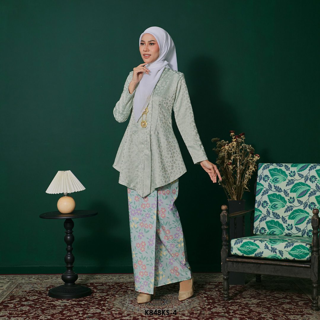 Kebaya Saloma in Light Mint (K848KS-4) - Image 2