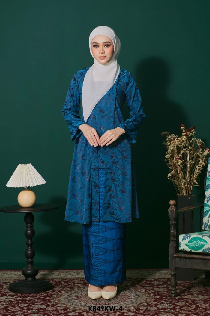 Kebaya Wilda in Teal Blue (K849KW-4)