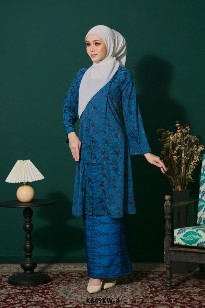 Kebaya Wilda in Teal Blue (K849KW-4)