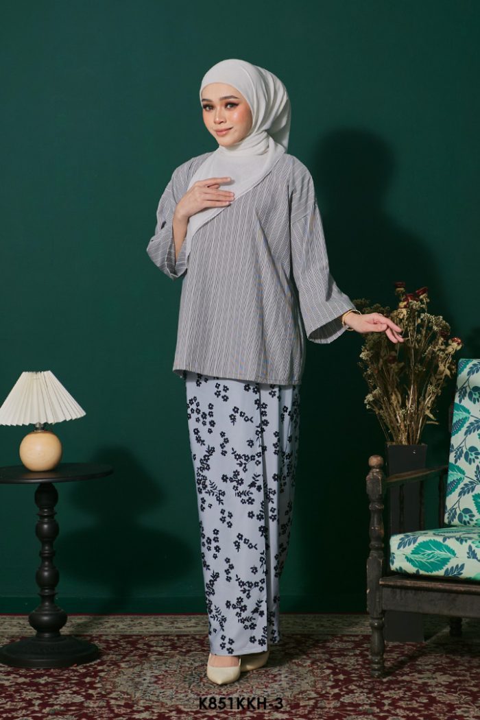 Kurung Kedah 3.0 in Grey (K851KKH-3)