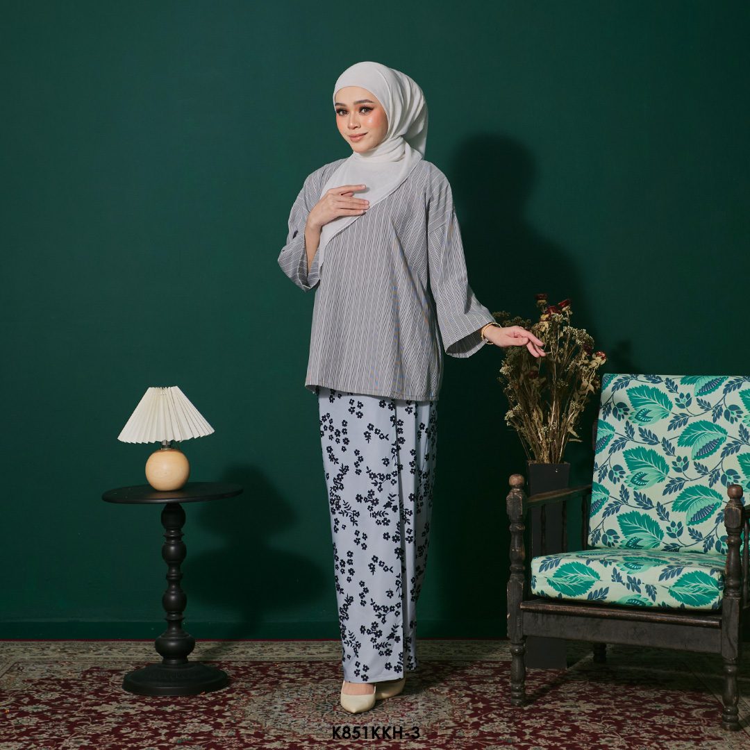 Kurung Kedah 3.0 in Grey (K851KKH-3) - Image 2