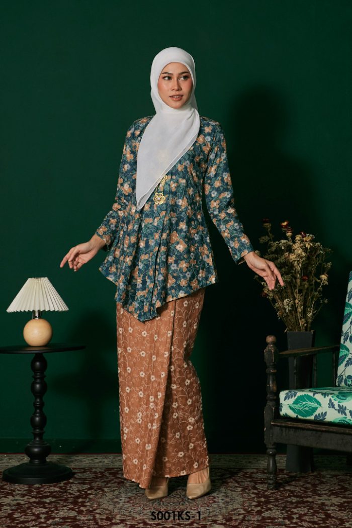 Kebaya Saloma in Brown (S001KS-1)