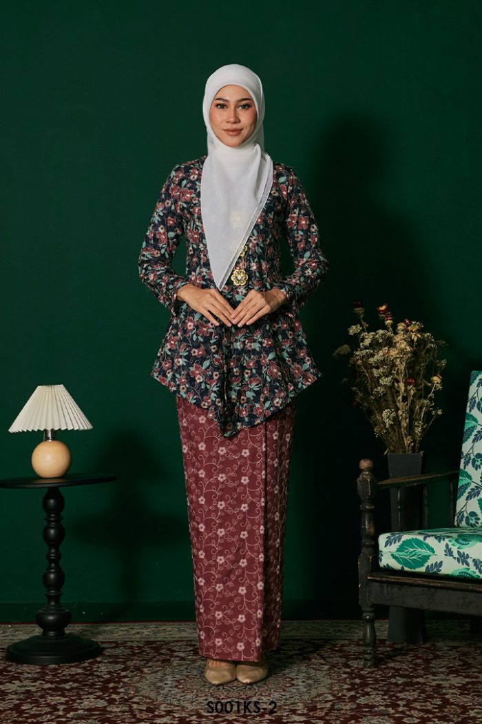 Kebaya Saloma in Maroon (S001KS-2)