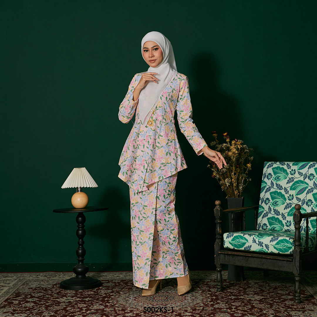 Kebaya Saloma in Baby Pink (S002KS-1) - Image 2