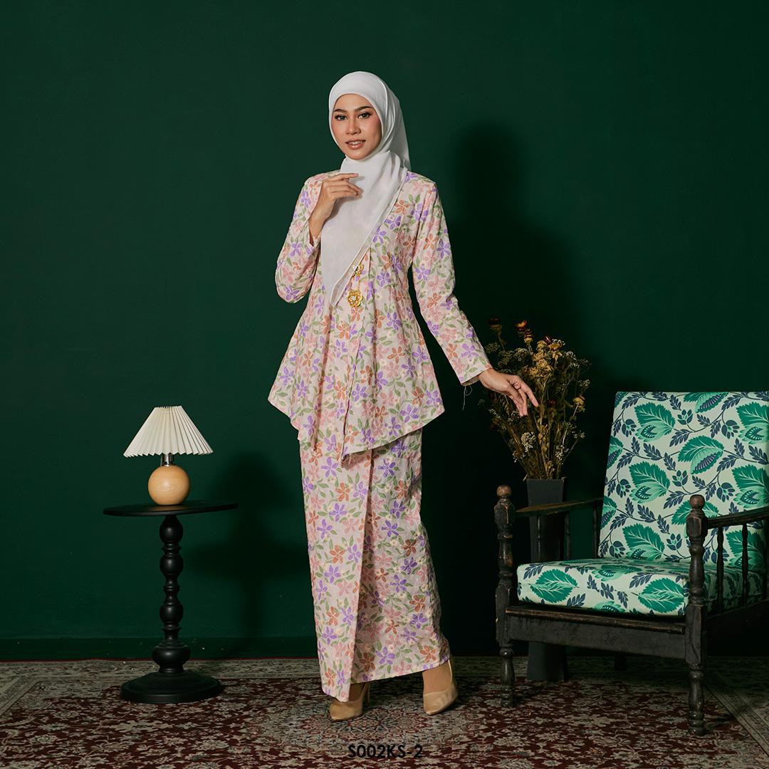 Kebaya Saloma in Baby Peach (S002KS-2) - Image 2