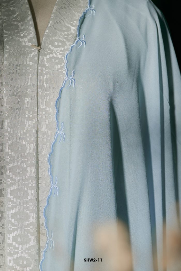 Widuri Shawl in Sky Blue (SHW2-11-F)