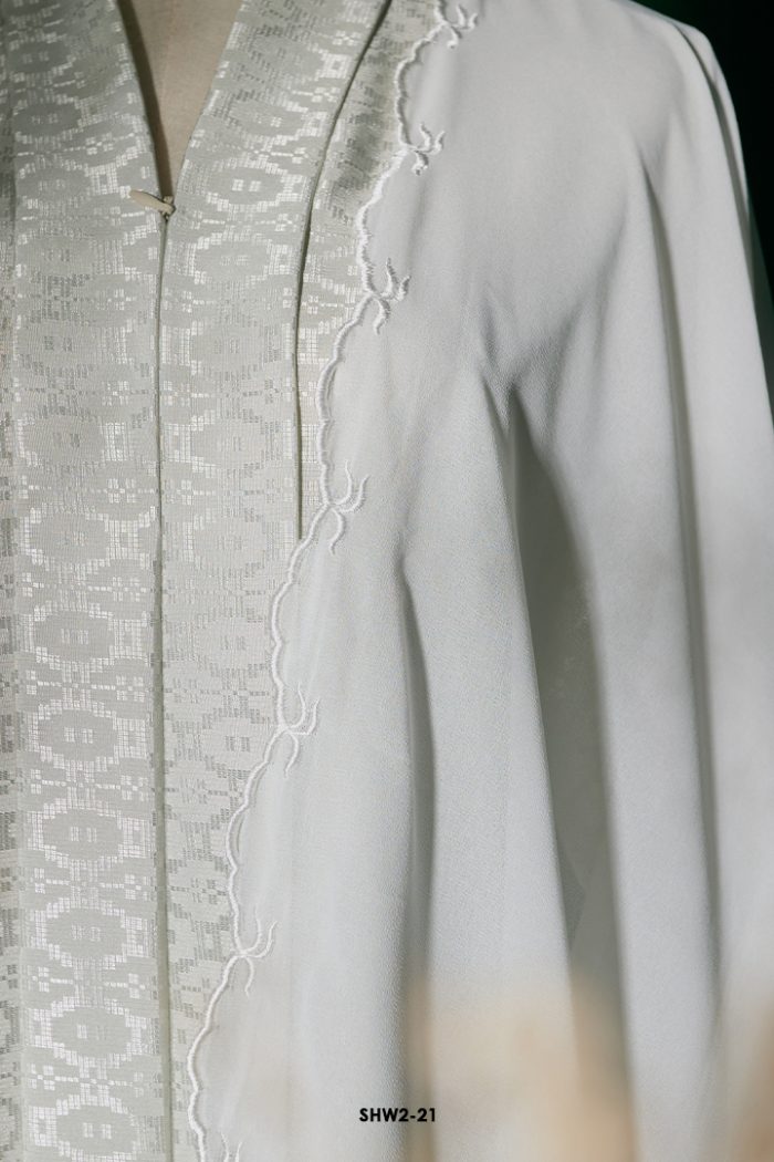 Widuri Shawl in Off White (SHW2-21-F)