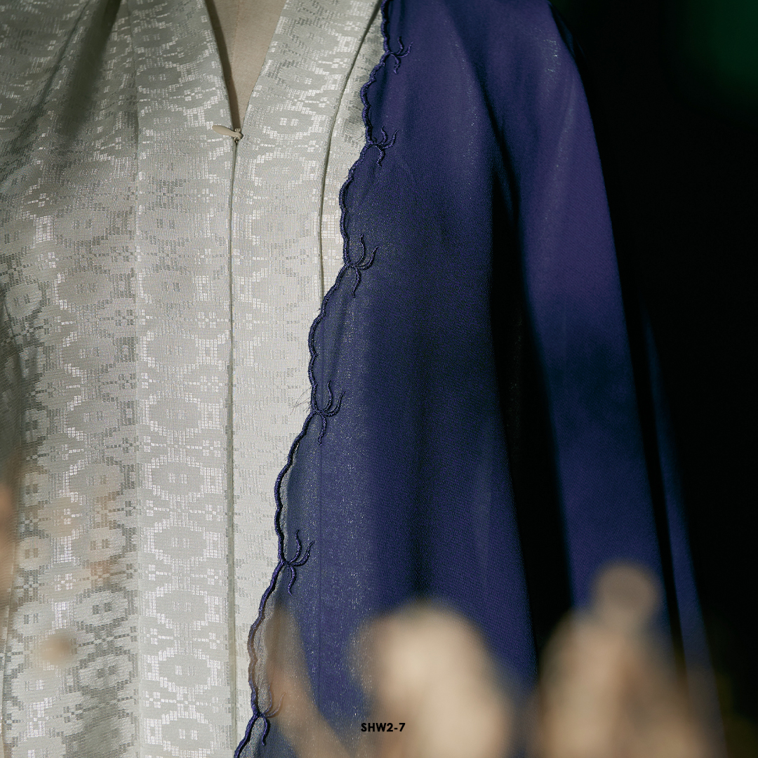 Widuri Shawl in Midnight Blue (SHW2-7-F)