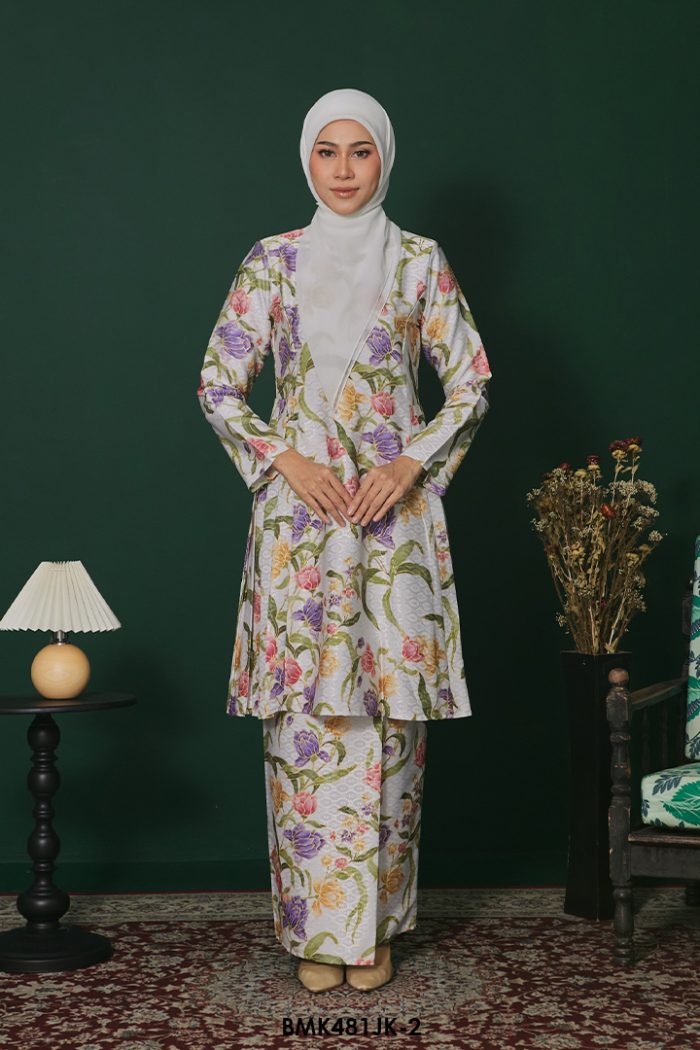 Juliana Kurung Batiq Mia in White (BMK481JK-2)