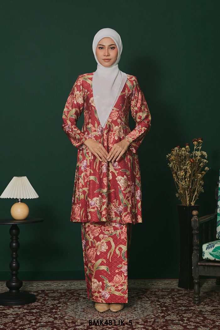 Juliana Kurung Batiq Mia in Red (BMK481JK-5)