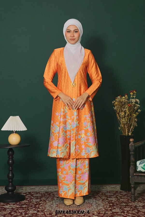 Kebarung Batiq Mia in Tangerine (BMK483KKM-4)