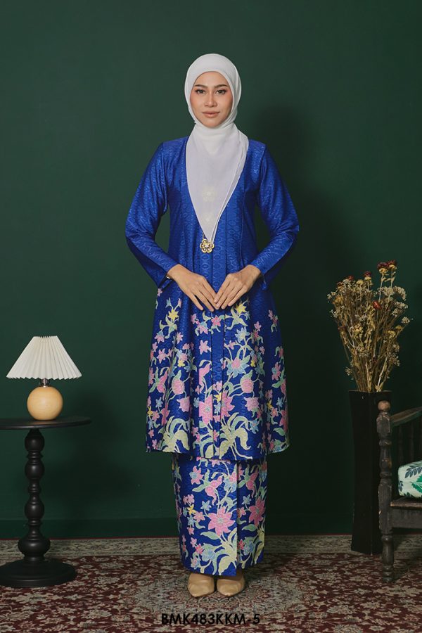 Kebarung Batiq Mia in Electric Blue (BMK483KKM-5)