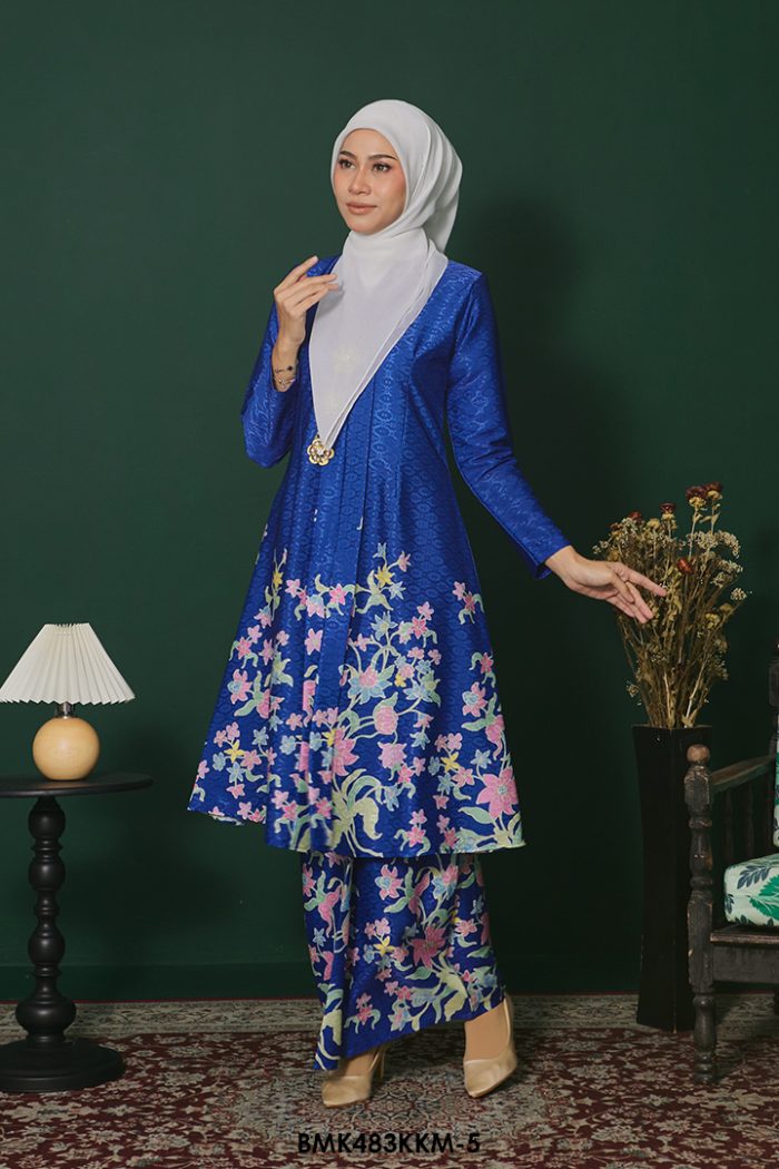 Kebarung Batiq Mia in Electric Blue (BMK483KKM-5)