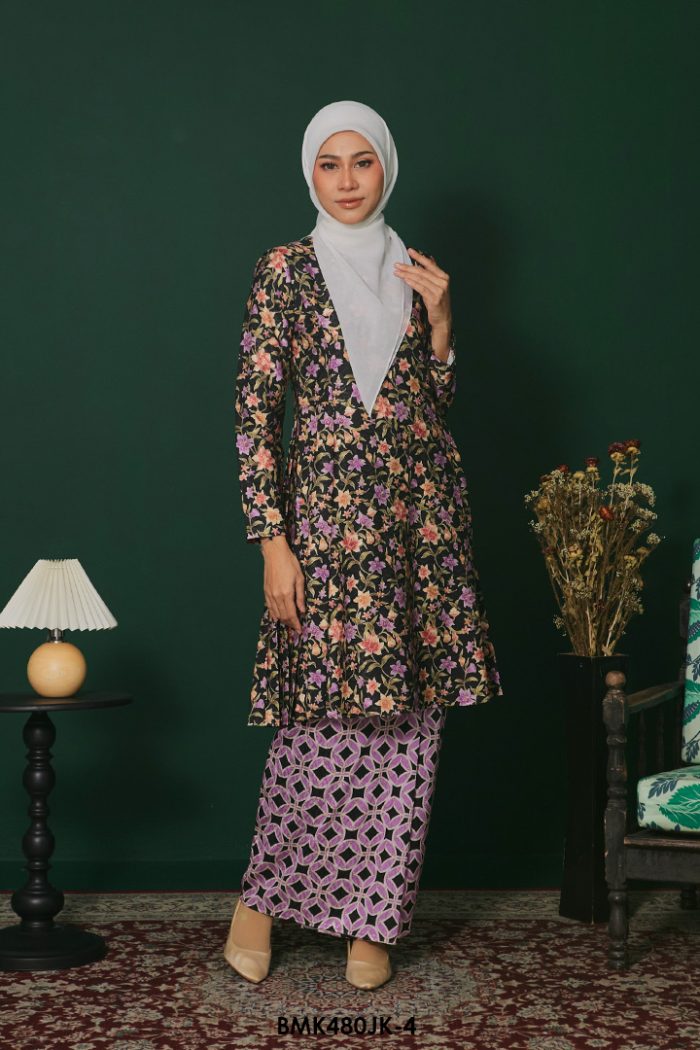 Juliana Kurung Batiq Mia in Black (BMK480JK-4)