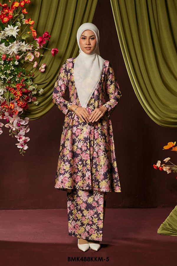 Kebarung Batiq Mia in Dark Purple (BMK488KKM-5)