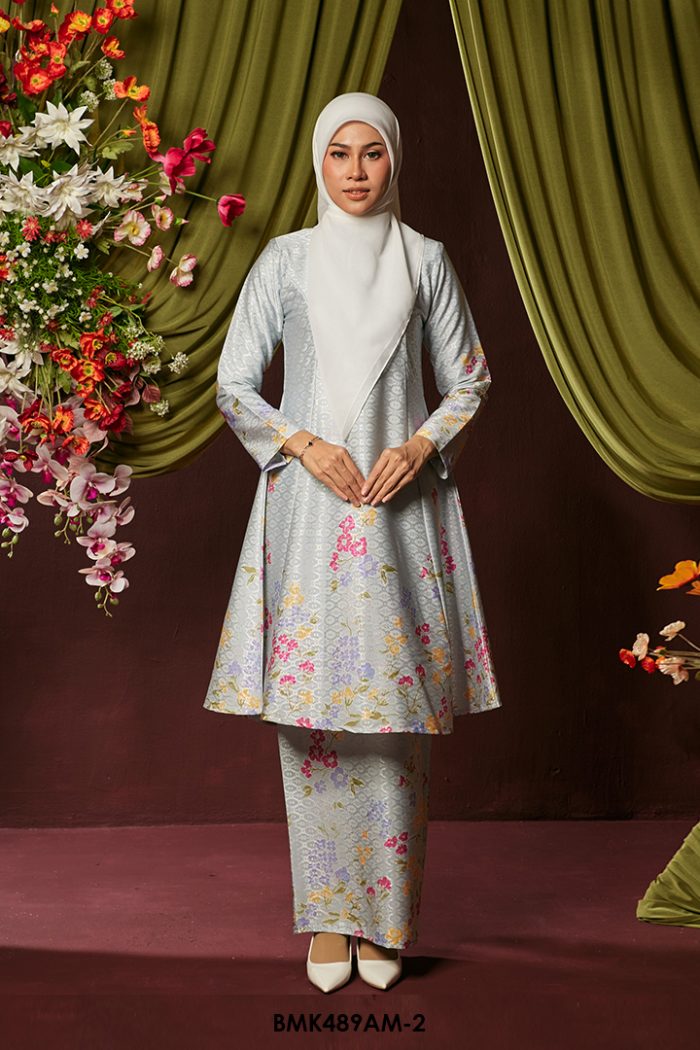Ameera Kurung Batiq Mia in Baby Blue (BMK489AM-2)