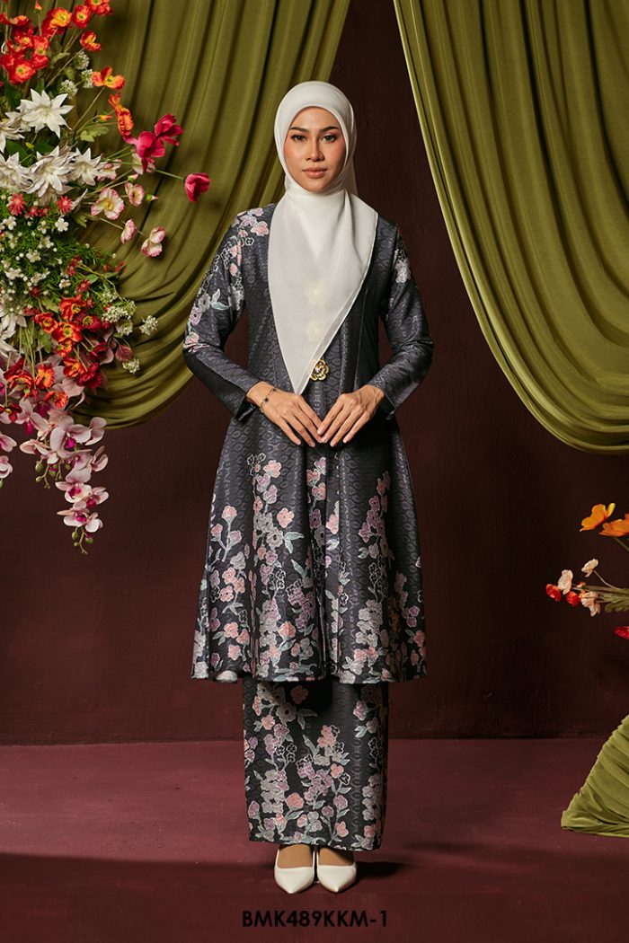 Kebarung Batiq Mia in Dusty Grey (BMK489KKM-1)