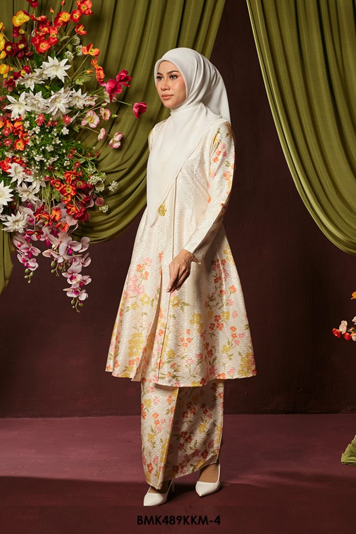 Kebarung Batiq Mia in Soft Yellow (BMK489KKM-4)