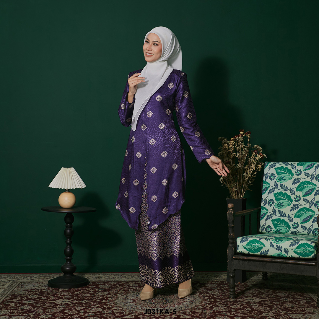 Kebaya Anggun 2.0 in Dark Purple (J031KA-5) - Image 2