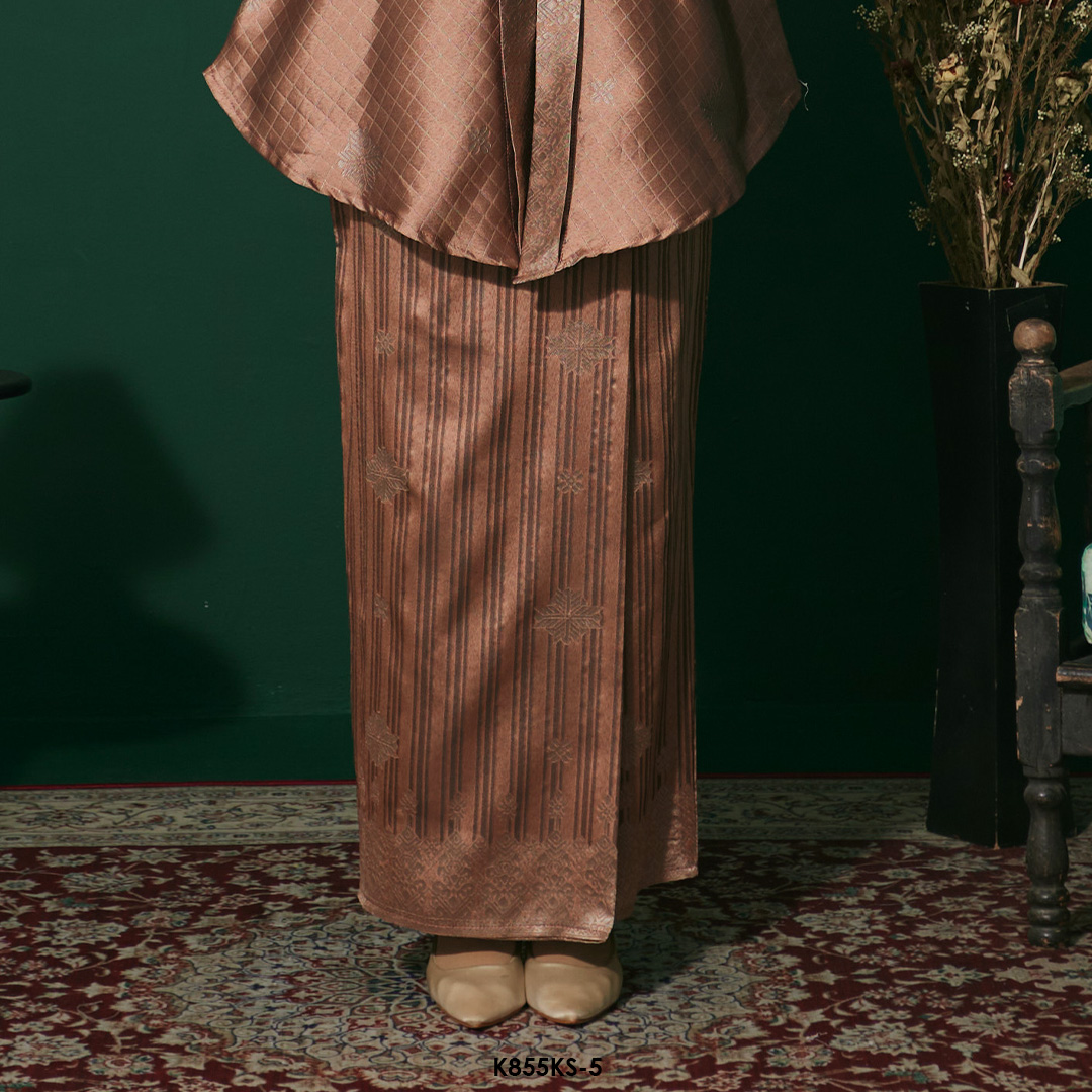 Kebaya Saloma in Salmon (K855KS-5) - Image 3