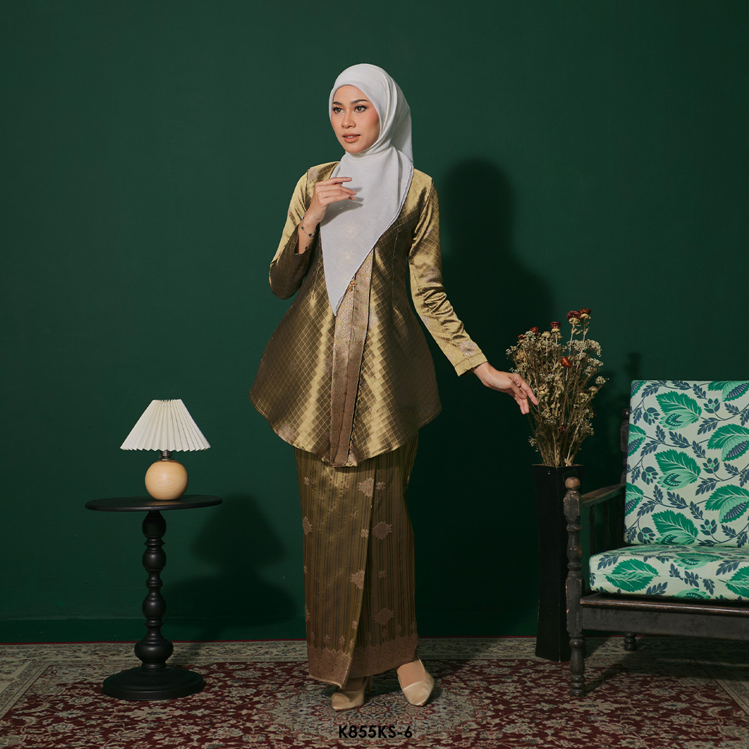 Kebaya Saloma in Yellow (K855KS-6) - Image 2