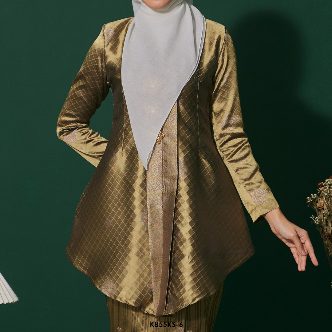 Kebaya Saloma in Yellow (K855KS-6) - Image 4