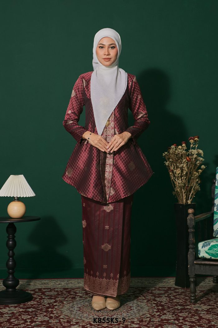 Kebaya Saloma in Maroon (K855KS-9)